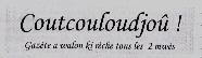 Coutcouloudjoû